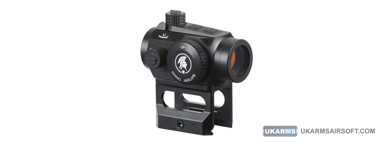 Lancer Tactical 2 MOA Micro Red Dot Sight with Riser Mount (Color: Black) - Click Image to Close