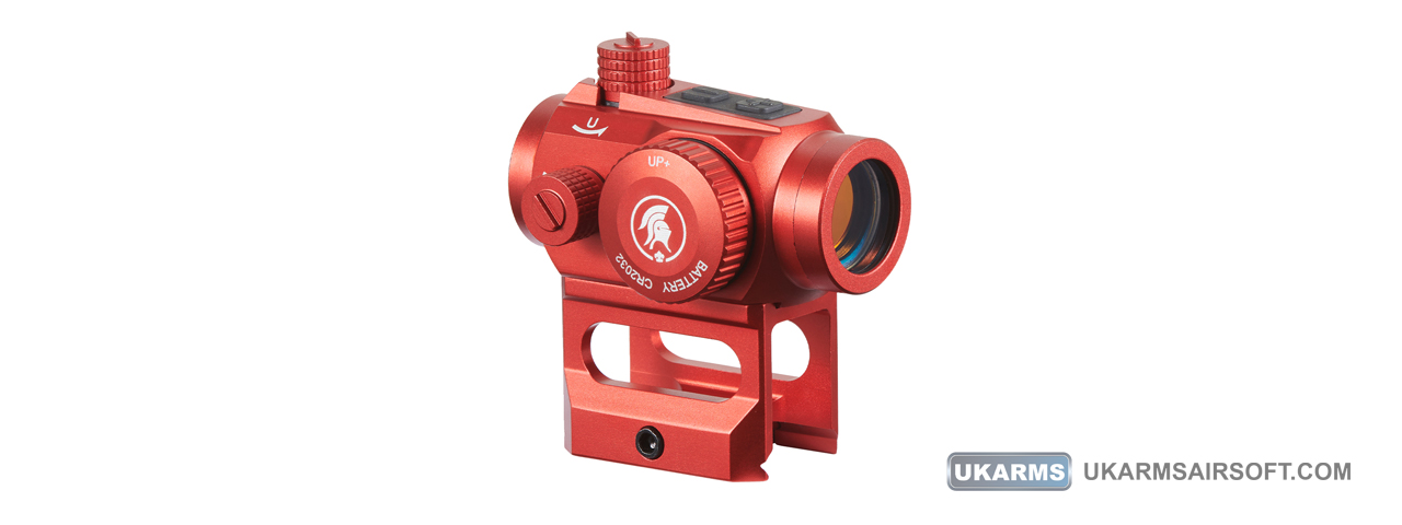Lancer Tactical 2 MOA Micro Red Dot Sight with Riser Mount (Color: Red) - Click Image to Close