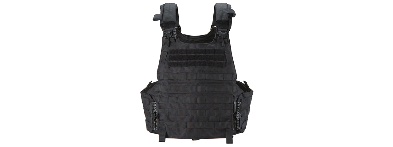 Lancer Tactical Quick Release Large Plate Carrier (Black) - Click Image to Close