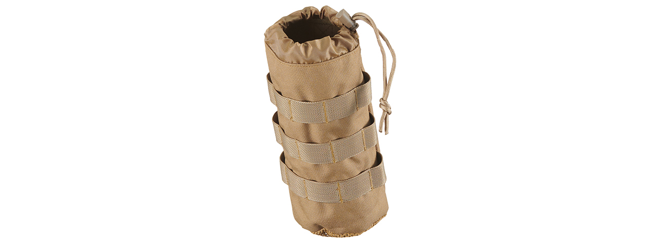 Lancer Tactical Molle Water Bottle Pouch - Khaki - Click Image to Close