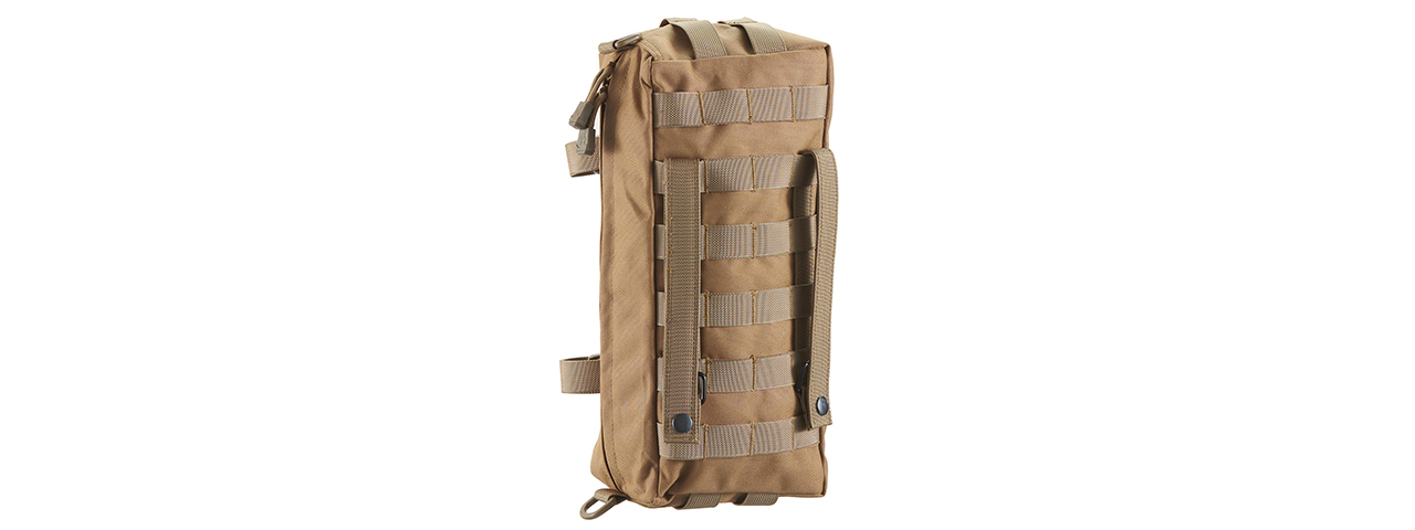 Lancer Tactical Vertical General Purpose Pouch - Khaki - Click Image to Close