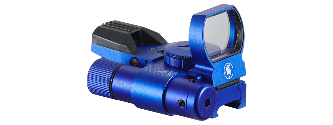 Lancer Tactical Red / Green Dot Reflex Sight and Laser (Color: Blue) - Click Image to Close