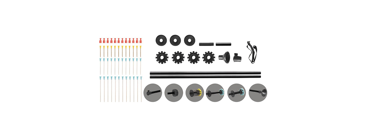 Cycon 48" Blowgun with Various Darts (Color: Black) - Click Image to Close