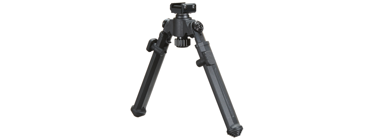 Lancer Tactical Full Metal Tactical Bipod for Picatinny Accessory Rails (Color: Black) - Click Image to Close