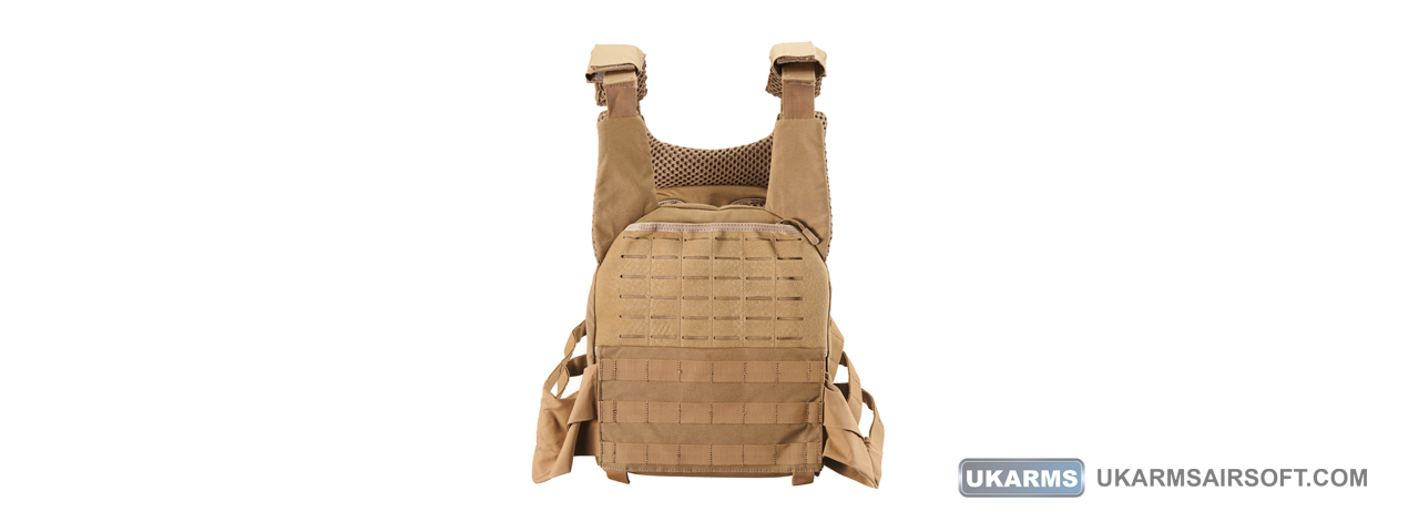 Lancer Tactical Trainer Weighted Vest (Color: Coyote Tan) - Click Image to Close