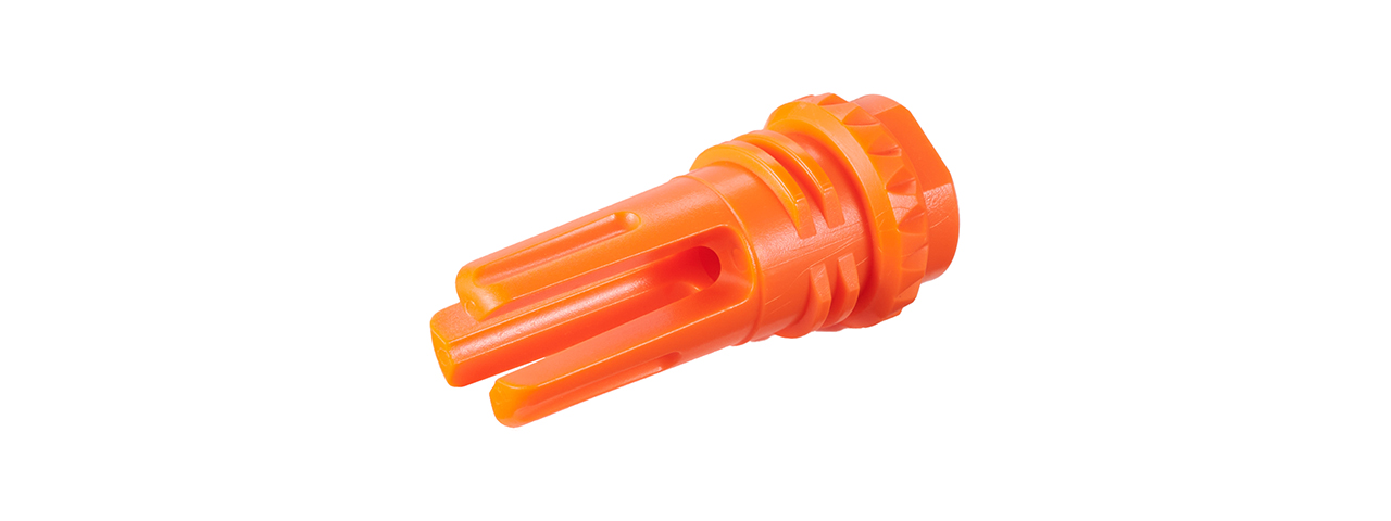 Classic Army Three Prong Polymer Flash Hider (Orange) - Click Image to Close