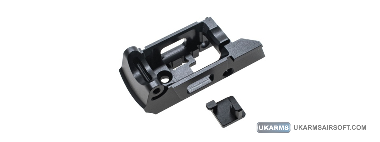 CowCow Technology Aluminum Enhanced Trigger Housing for Action Army AAP-01 Gas Blowback Airsoft Pistol (Color: Black) - Click Image to Close