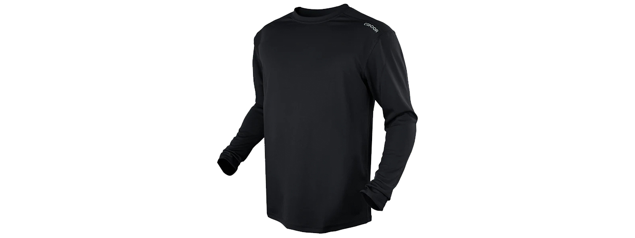 Condor Outdoor Maxfort Long Sleeve Training Top (SM)(BLK) - Click Image to Close