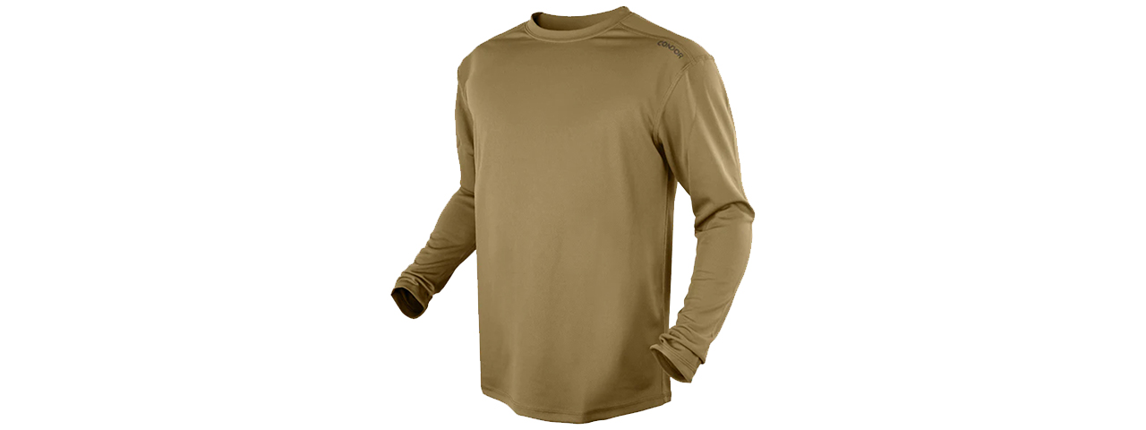 Condor Outdoor Maxfort Long Sleeve Training Top (MED)(TAN) - Click Image to Close