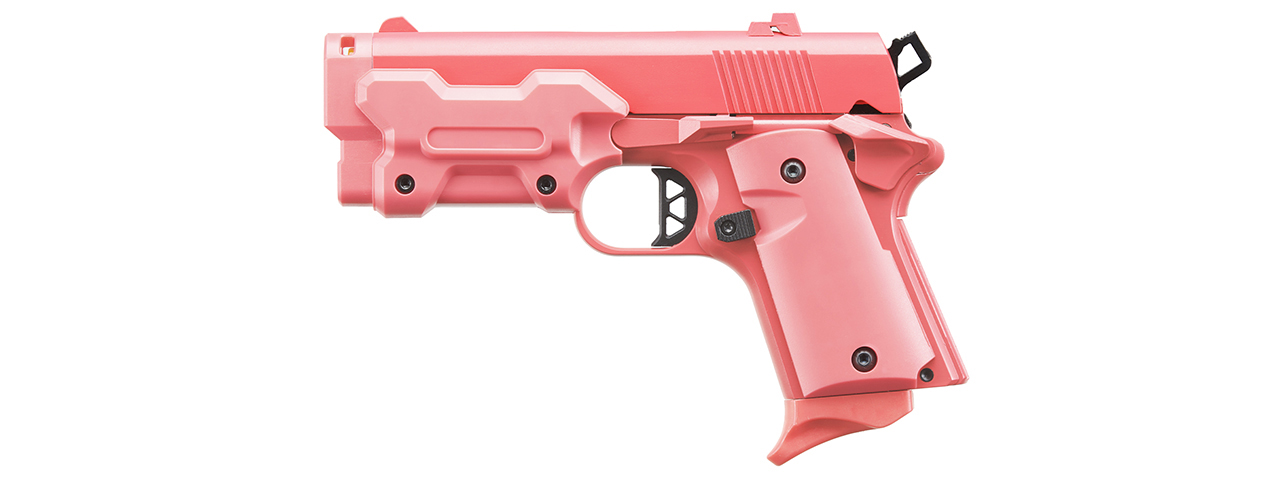 Double Bell AM45 Gas Blowback Pistol - Pink - Click Image to Close