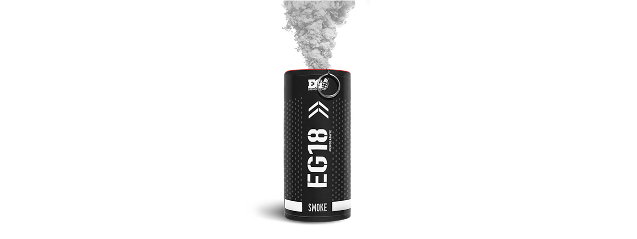 Enola Gaye EG18 High Output Airsoft Wire Pull Large Smoke Grenade (Color: White) - Click Image to Close