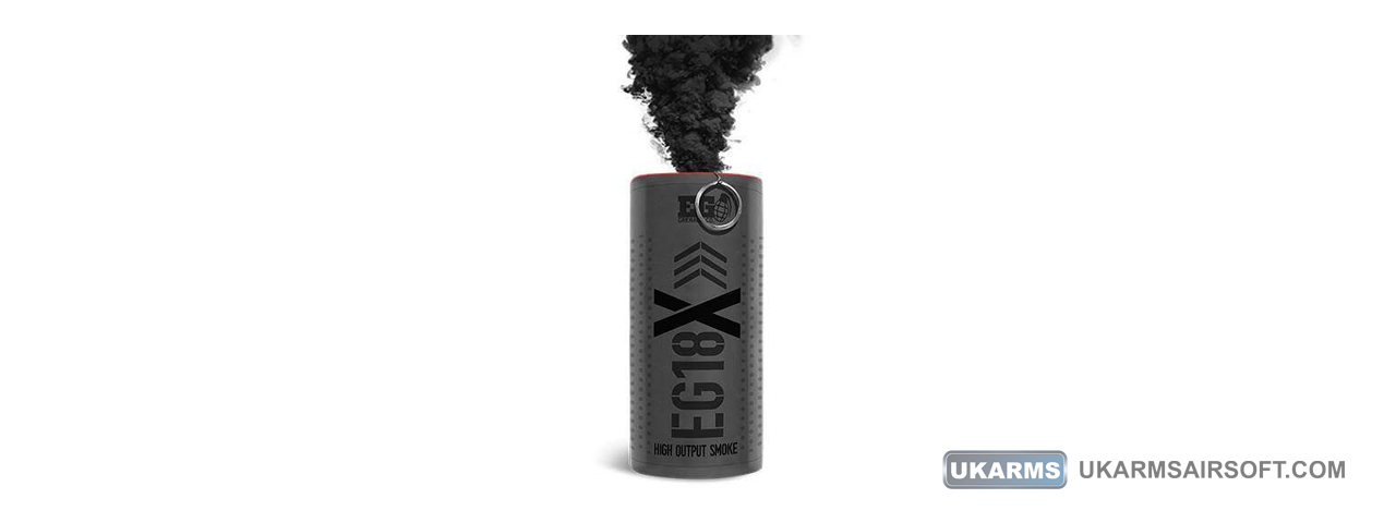 Enola Gaye EG18X Extreme Output Airsoft Wire Pull Large Smoke Grenade (Color: Black) - Click Image to Close
