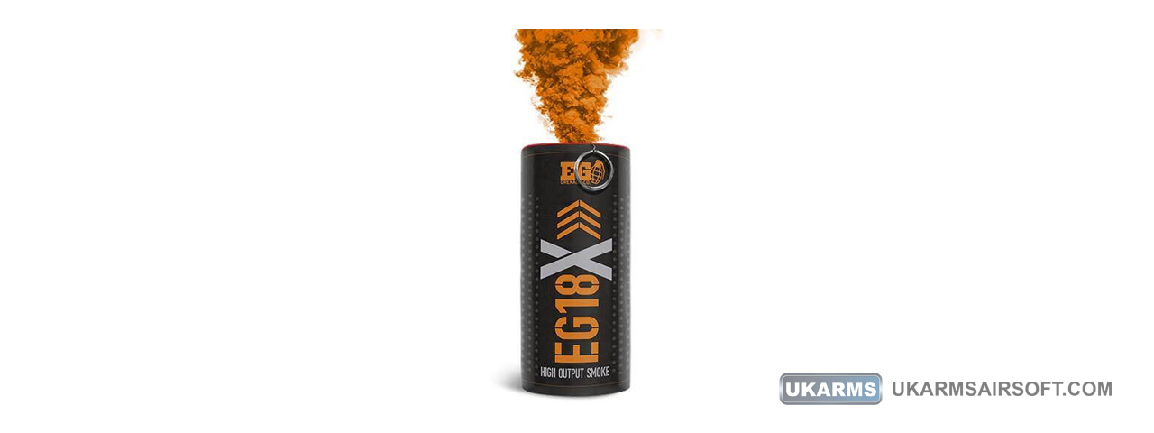 Enola Gaye EG18X Extreme Output Airsoft Wire Pull Large Smoke Grenade (Color: Orange) - Click Image to Close