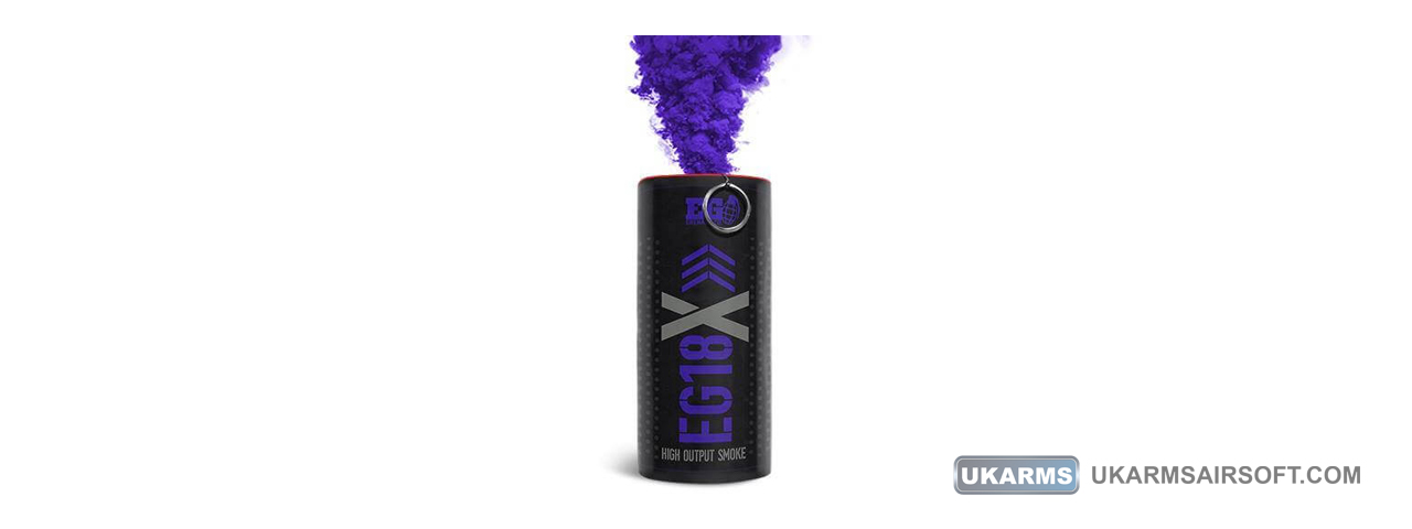 Enola Gaye EG18X Extreme Output Airsoft Wire Pull Large Smoke Grenade (Color: Purple) - Click Image to Close