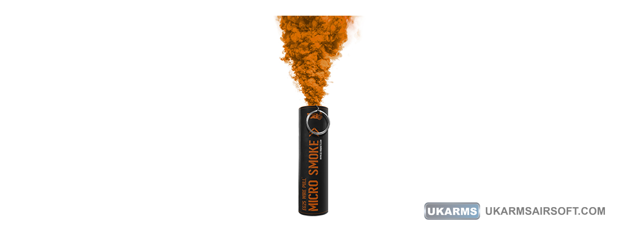 Enola Gaye EG25 Wire Pull Micro Smoke Grenade (Color: Orange) - Click Image to Close