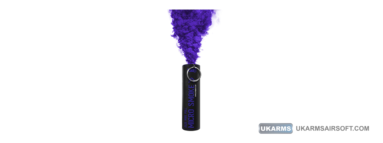 Enola Gaye EG25 Wire Pull Micro Smoke Grenade (Color: Purple) - Click Image to Close