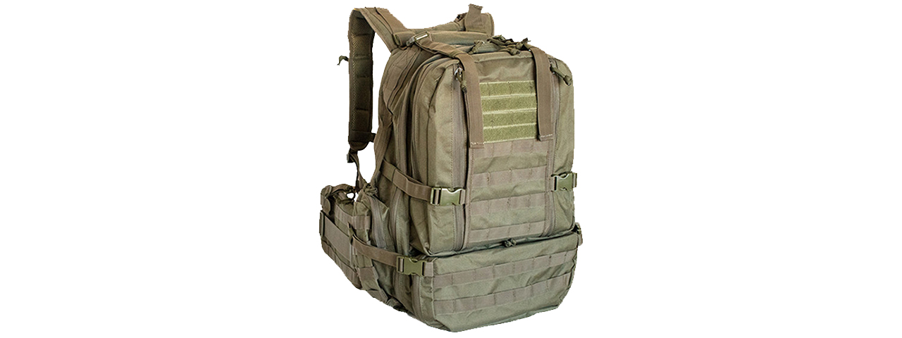 EXPLORER Tactical 3 Day Military Tactical Combat Assault Pack Molle Bug Out Bag Backpack for Outdoor Hiking Camping Trekking Hunting (OD Green) - Click Image to Close