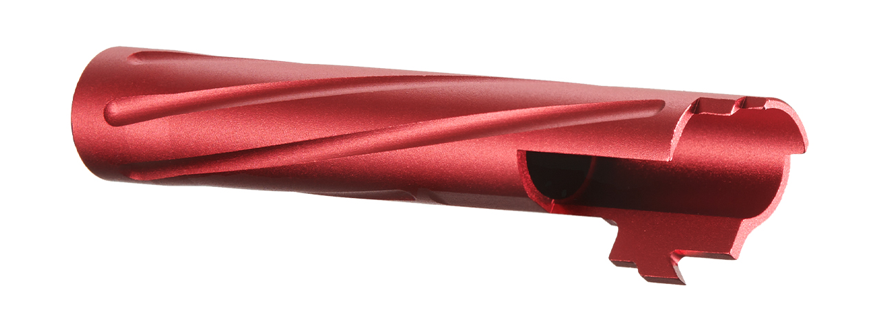 Golden Eagle Spiral Outer Barrel for 4.3 Hi Capas (Red) - Click Image to Close