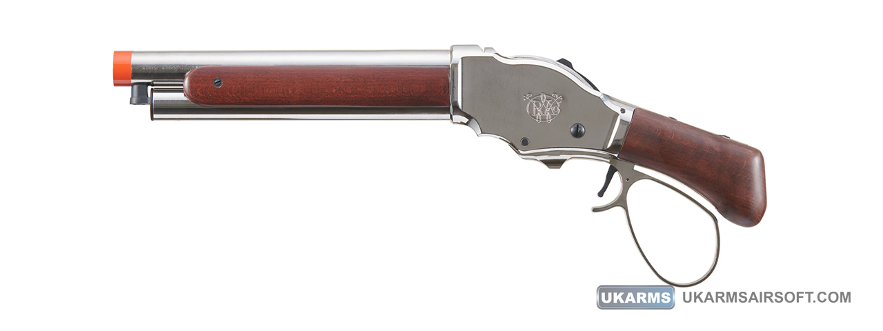 Golden Eagle 1887 Compact Wide Lever Action Shotgun (Silver) - Click Image to Close