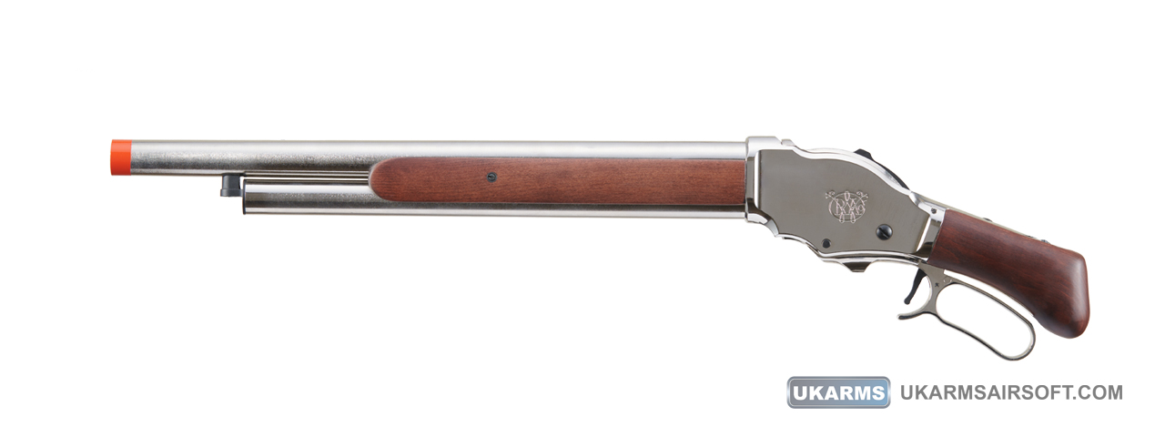 Golden Eagle 1887 Lever Action Shotgun (Silver) - Click Image to Close