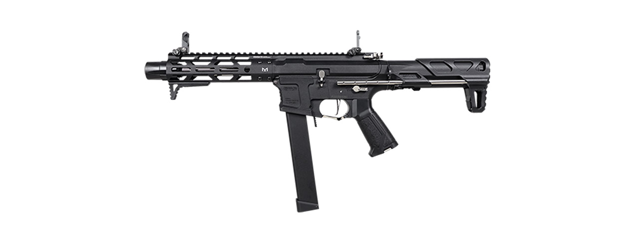 G&G 7" CM16 ARP 9 2.0 CQB Airsoft AEG Rifle (Color: Black & Silver) - Click Image to Close