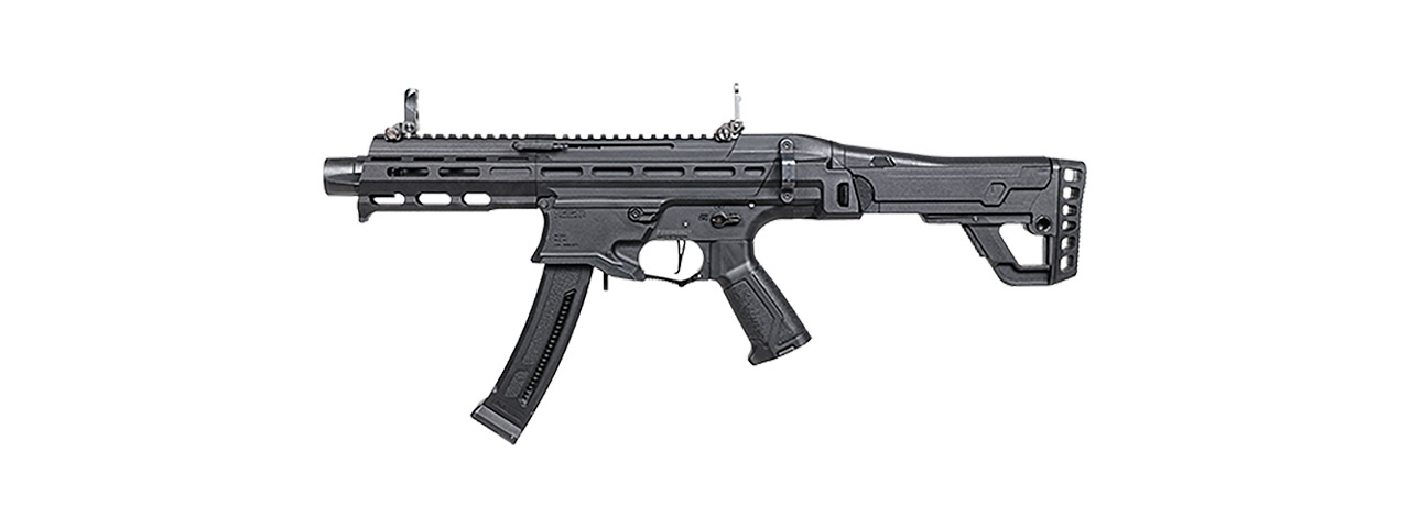 G&G Enhanced Version MXC9 Airsoft Sub-Machine Gun Rifle (Color: Black) - Click Image to Close