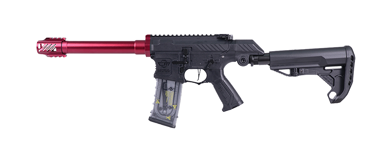 G&G SSG-1 USR Airsoft AEG Rifle w/ Variable Angle Stock and ETU Mosfet (Color: Red) - Click Image to Close