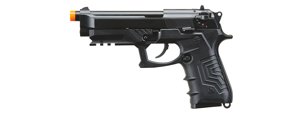 HGA-173BBB HG-173 M92 GAS BLOWBACK SEMI/FULL AUTO AIRSOFT PISTOL (BLACK) - Click Image to Close