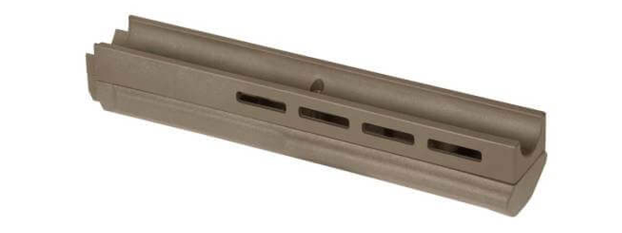 Elite Force Polymer M-LOK Hand Guard for Amoeba Striker S2 Airsoft Sniper Rifles (Color: Desert Tan) - Click Image to Close