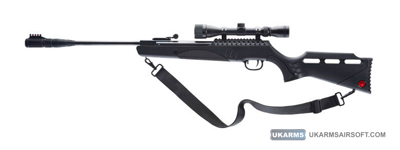 Umarex Ruger Targis .22 Cal Break Barrel Air Rifle with 4x32 Scope Kit (Color: Black) - Click Image to Close