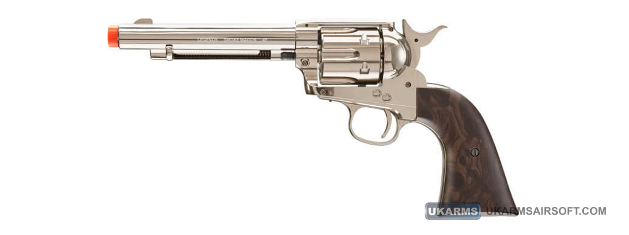 Elite Force Legends Smoke Wagon Co2 Powered Revolver (Color: Nickel) - Click Image to Close