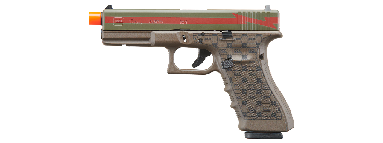 Elite Force Licensed Gen 4 Glock-17 Gas Blowback Airsoft Pistol (Cerakote Color: Luxury) - Click Image to Close