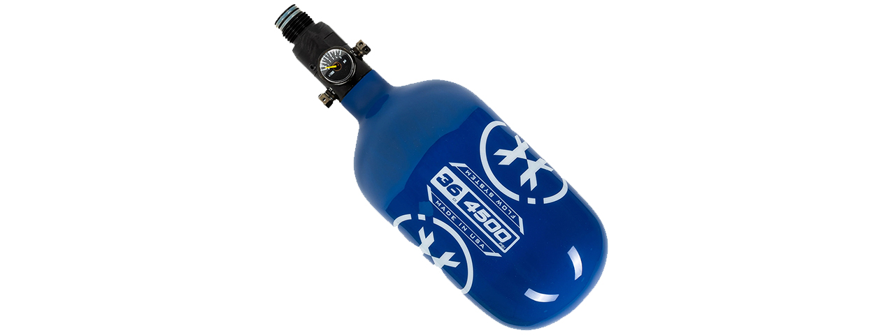 HK Army 36ci/4500 PSI Extra Lite Carbon Fiber Tank w/ Standard Re - Icon Blue - Click Image to Close