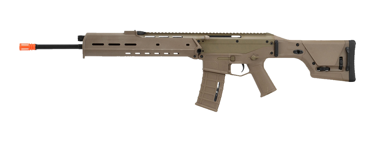 Atlas Custom Works Masada DMR Polymer AEG w/ Integrated Cheek Riser - TAN - Click Image to Close