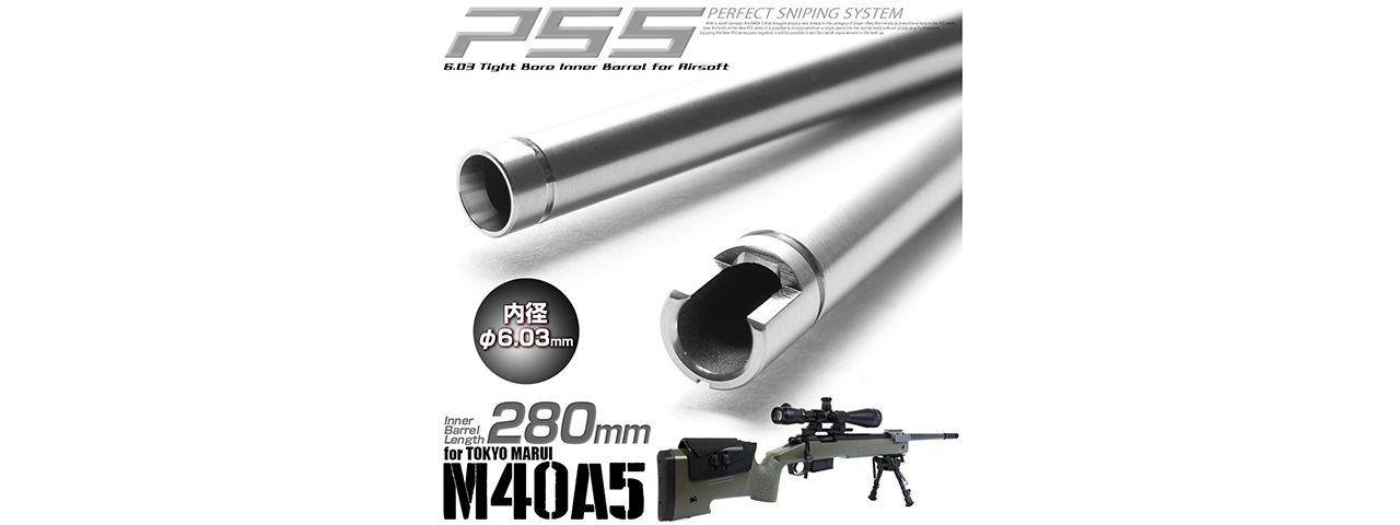 Laylax M40A5 Series 280mm Tight Bore Inner Barrel - Click Image to Close
