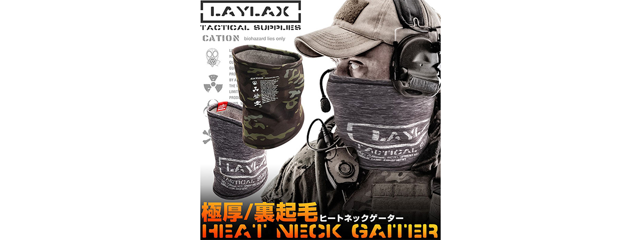 Laylax Heat Neck Gaiter (Multicam Black) - Click Image to Close