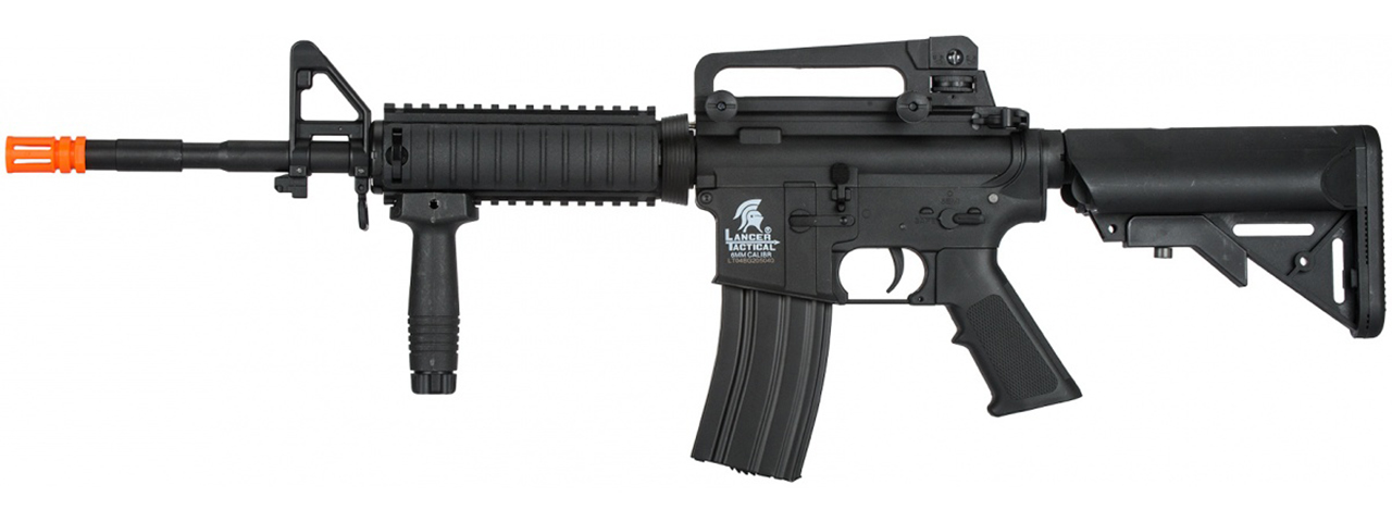 Lancer Tactical Gen 2 M4 RIS Airsoft Gun AEG Rifle - (Black)(No Battery and Charger) - Click Image to Close