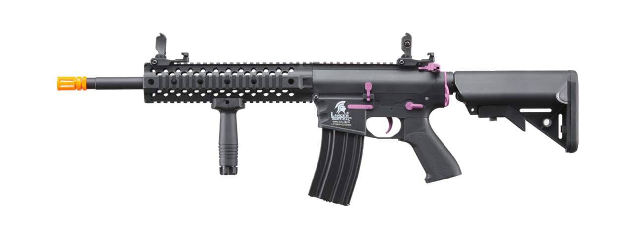 Lancer Tactical Gen 2 M4 Evo Airsoft AEG Rifle (Black & Purple)(No Battery and Charger) - Click Image to Close