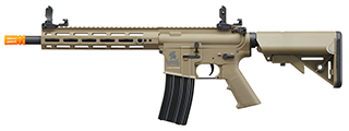 Lancer Tactical Gen 2 Hellion M-LOK 10" Airsoft M4 AEG (Color: Tan) (Battery and Charger Included) - Click Image to Close