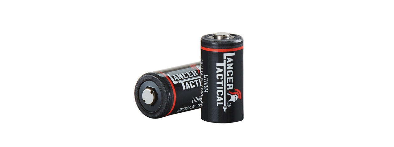 Lancer Tactical 3 Volts 1300mAh CR123A (Pack of 2) - Click Image to Close