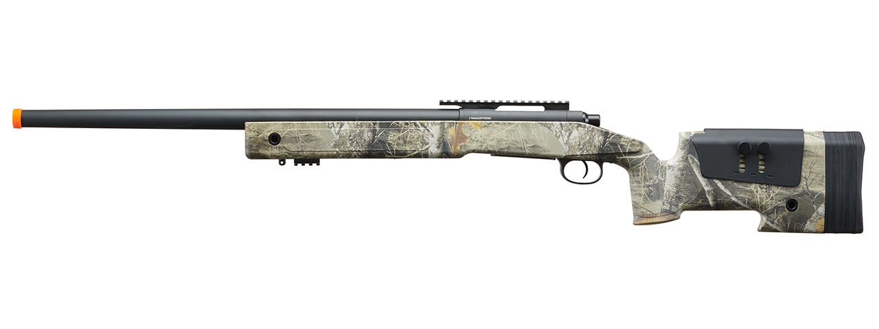 Lancer Tactical M40A3 Bolt Action Airsoft Sniper Rifle (Color: Real Tree) - Click Image to Close