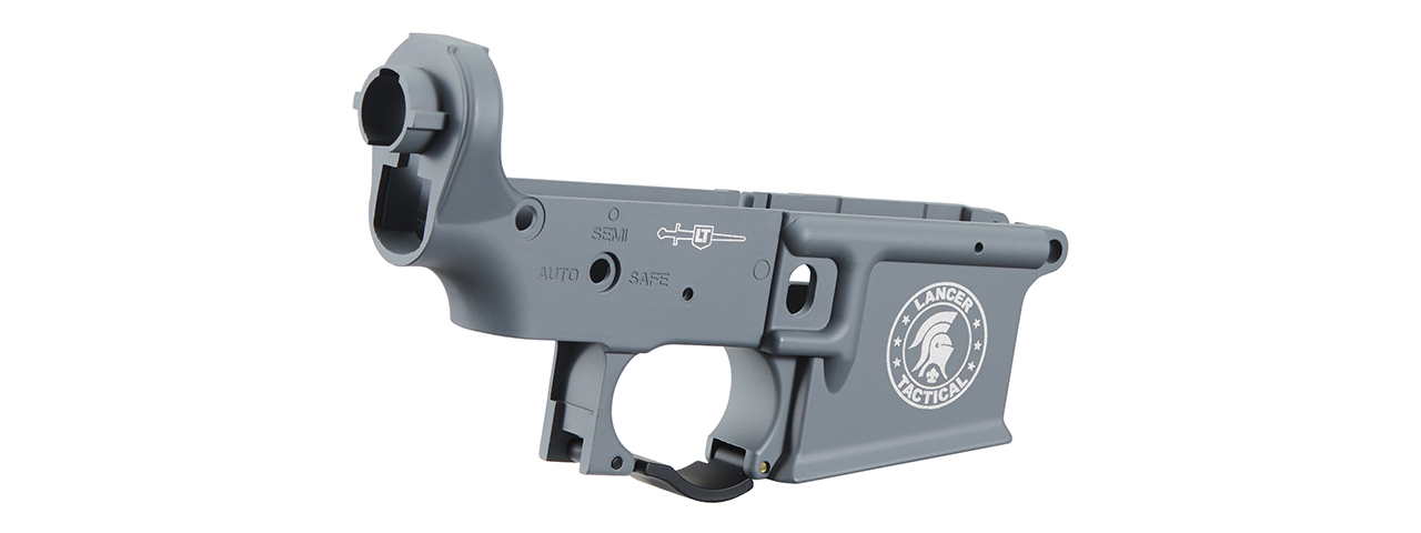 Lancer Tactical Metal Lower Receiver for M4 AEGs (Gray) - Click Image to Close