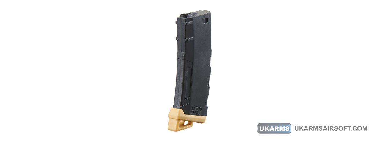 Lancer Tactical 140 Round High Speed Mid-Cap Magazine (Color: Black & Gold) - Click Image to Close