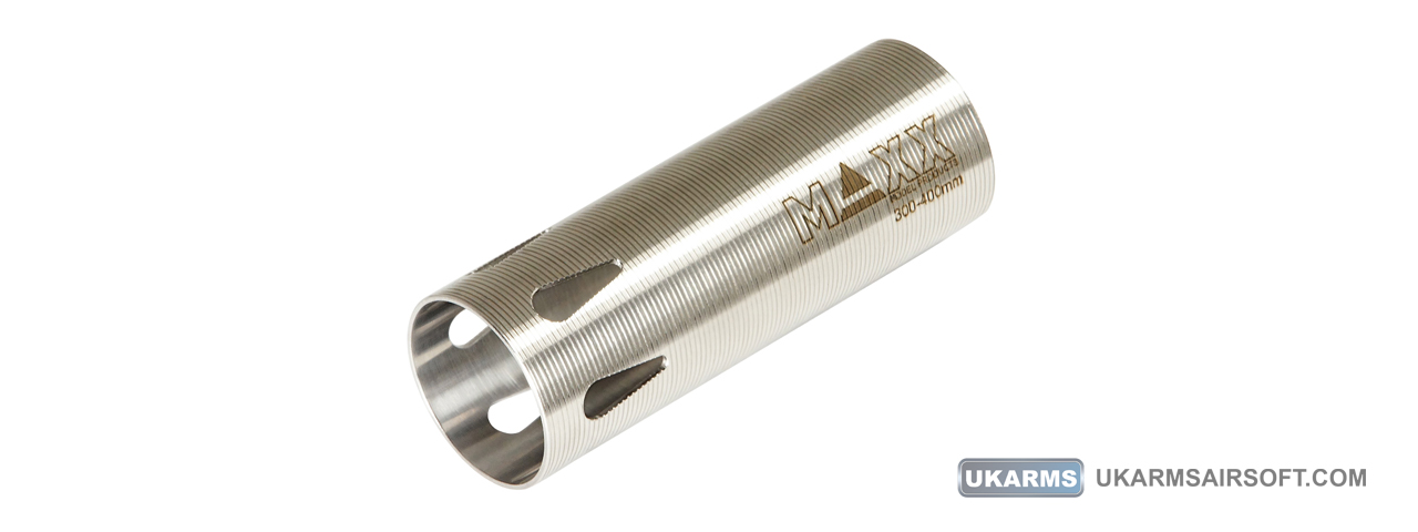 Maxx Model Type C CNC Hardened Stainless Steel Airsoft AEG Cylinder (300-400mm) - Click Image to Close