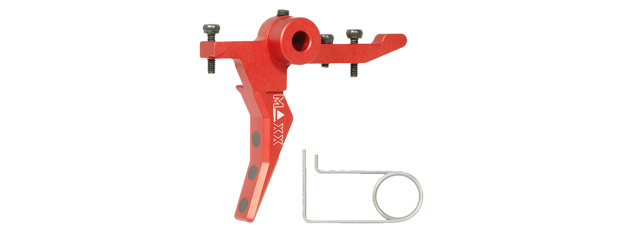 Maxx Model CNC Aluminum Advanced Speed Trigger for Wolverine MTW (Style B)(Red) - Click Image to Close