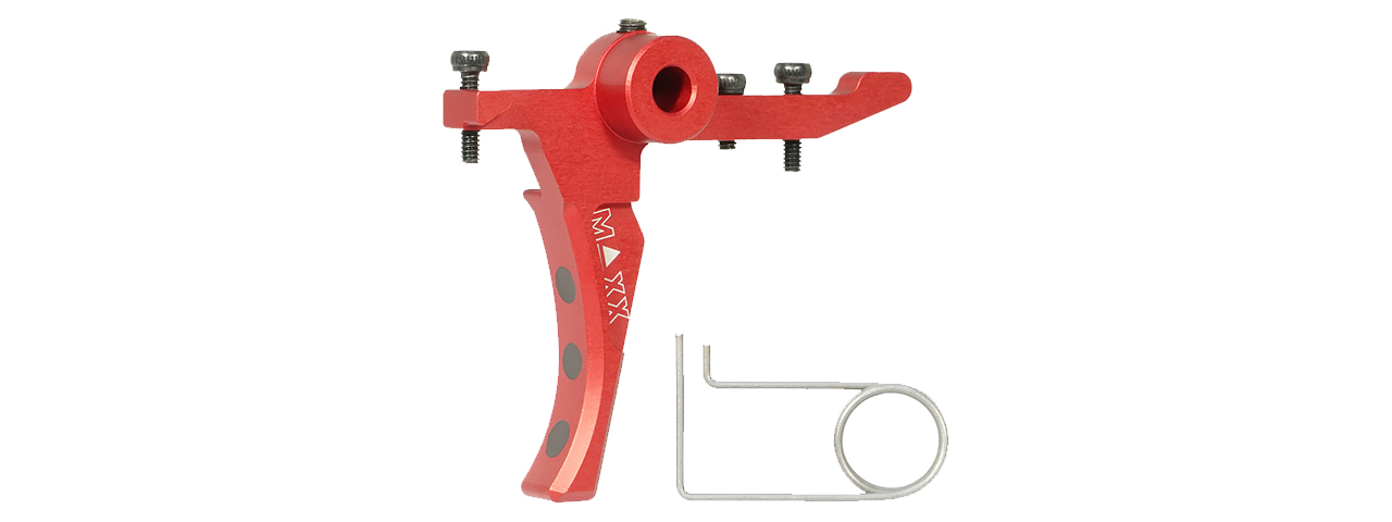 Maxx Model CNC Aluminum Advanced Speed Trigger for Wolverine MTW (Style D)(Red) - Click Image to Close