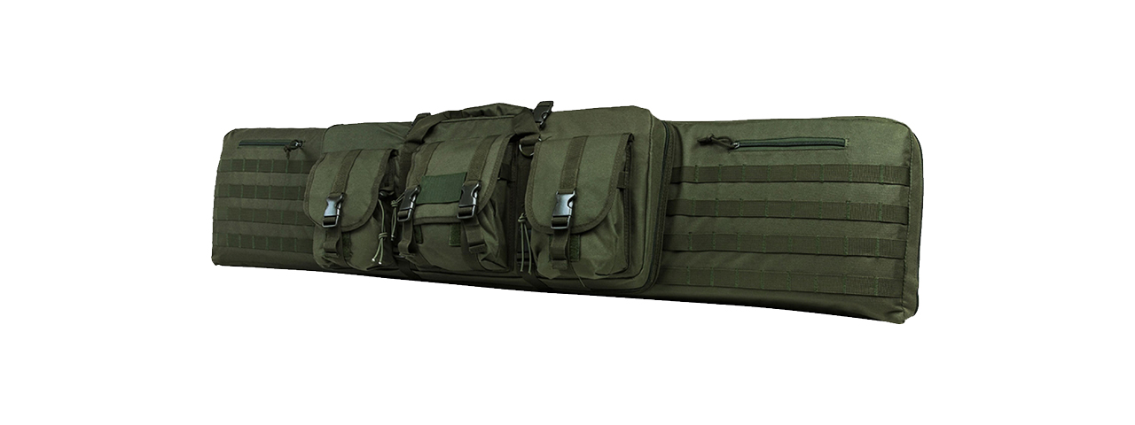 NcStar 55" Double Carbine Case - Green - Click Image to Close