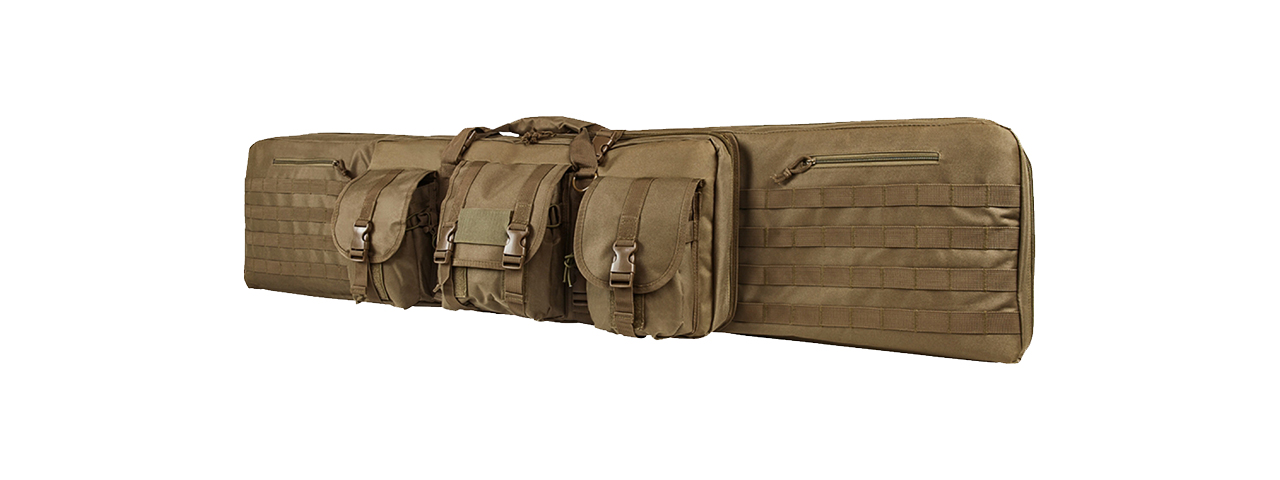 NcStar 55" Double Carbine Case - Tan - Click Image to Close