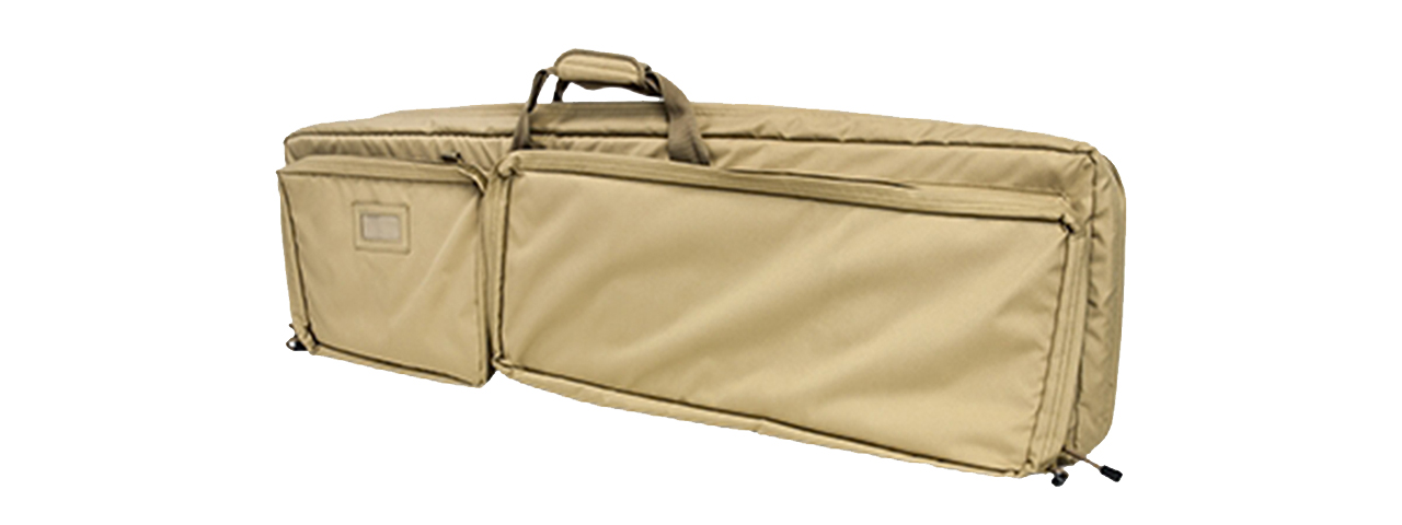 NcStar 45in Double Rifle Case - Tan - Click Image to Close