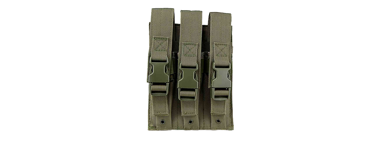 NcStar Hicap Pistol Triple Magazine Pouch - Green - Click Image to Close